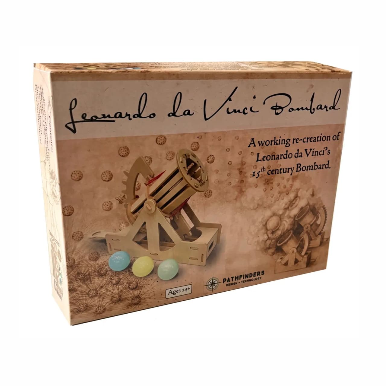 Bombarda lui Leonardo da Vinci - Kit de Construcție din Lemn(Machetă de Artilerie Funcțională) - Imagine principală