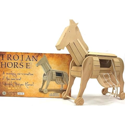 Kit de Construcție Calul Troian din Lemn - Machetă Istorică - Imaginea 5