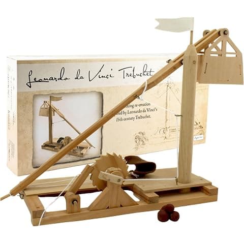 Trebuchet Leonardo da Vinci - Kit de Construcție din Lemn - Imaginea 4