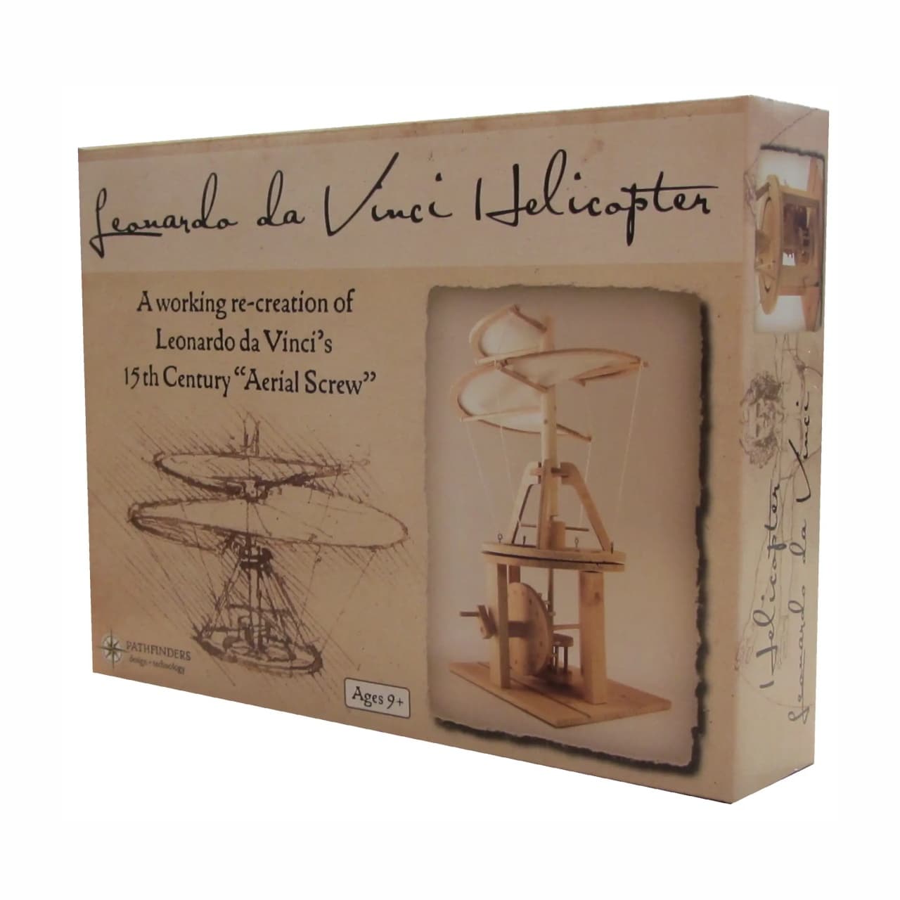 Elicopterul lui Leonardo da Vinci, Kit de Construcție din Lemn - Imaginea 4