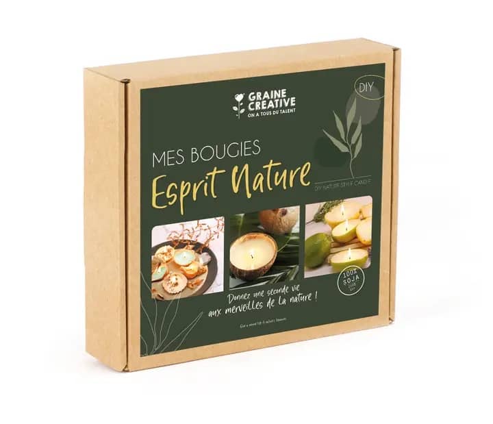 Kit Lumanari copii Graine Creative "Esprit Nature"