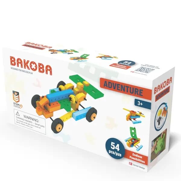 Set Constructie Bakoba Adventure, 54 piese, Compatibile LEGO - Imagine principală