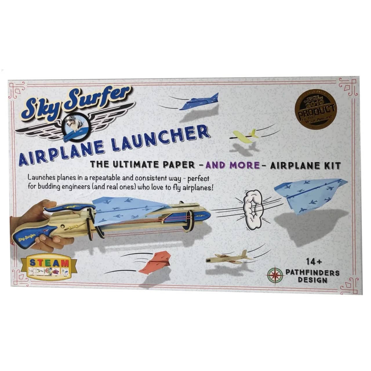 Kit Educațional STEM - Sky Surfer: Lansator de Avioane de Hârtie