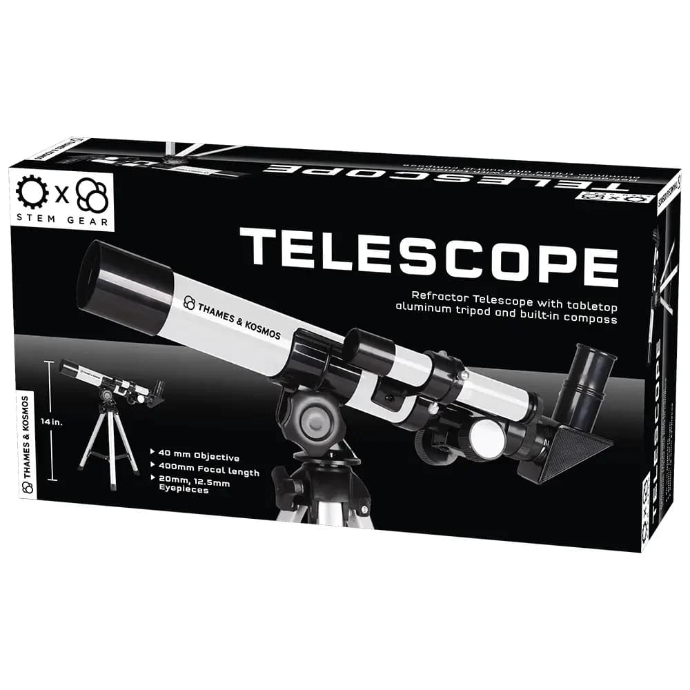 Telescop Astronomic Refractor Thames & Kosmos - Mărire 100x, Trepied Aluminiu & Busolă - Imaginea 6