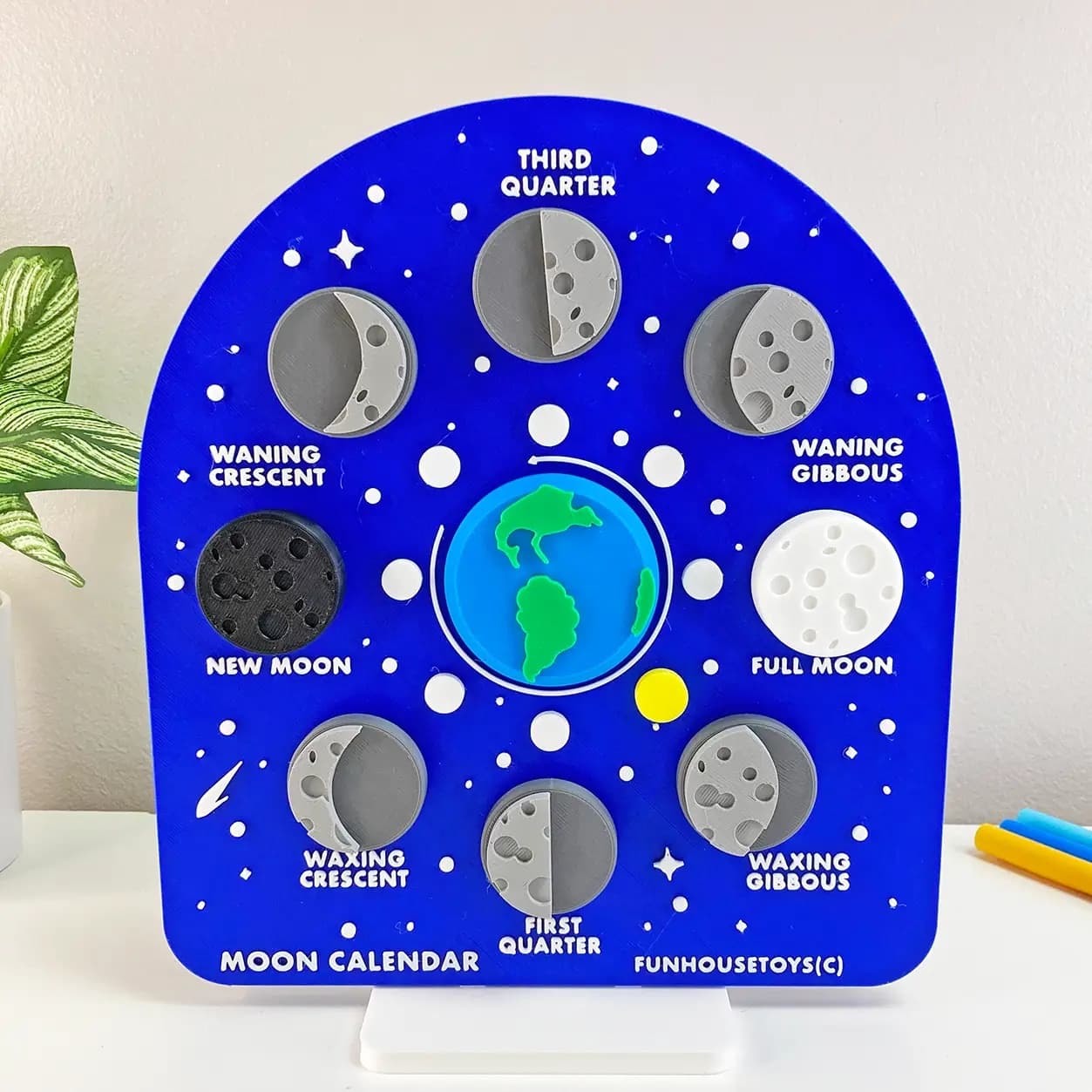 Puzzle și Model Didactic 3D – Fazele Lunii - Imaginea 4