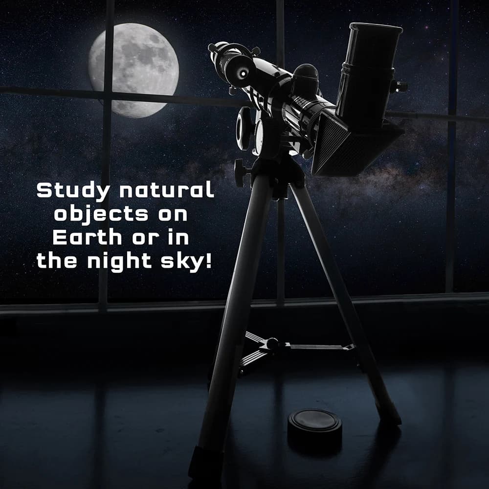 Telescop Astronomic Refractor Thames & Kosmos - Mărire 100x, Trepied Aluminiu & Busolă - Imaginea 8
