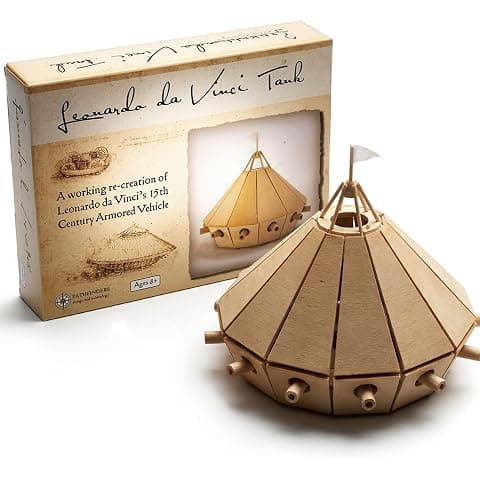 Tancul lui Leonardo da Vinci -Kit de Construcție din Lemn - Imaginea 4