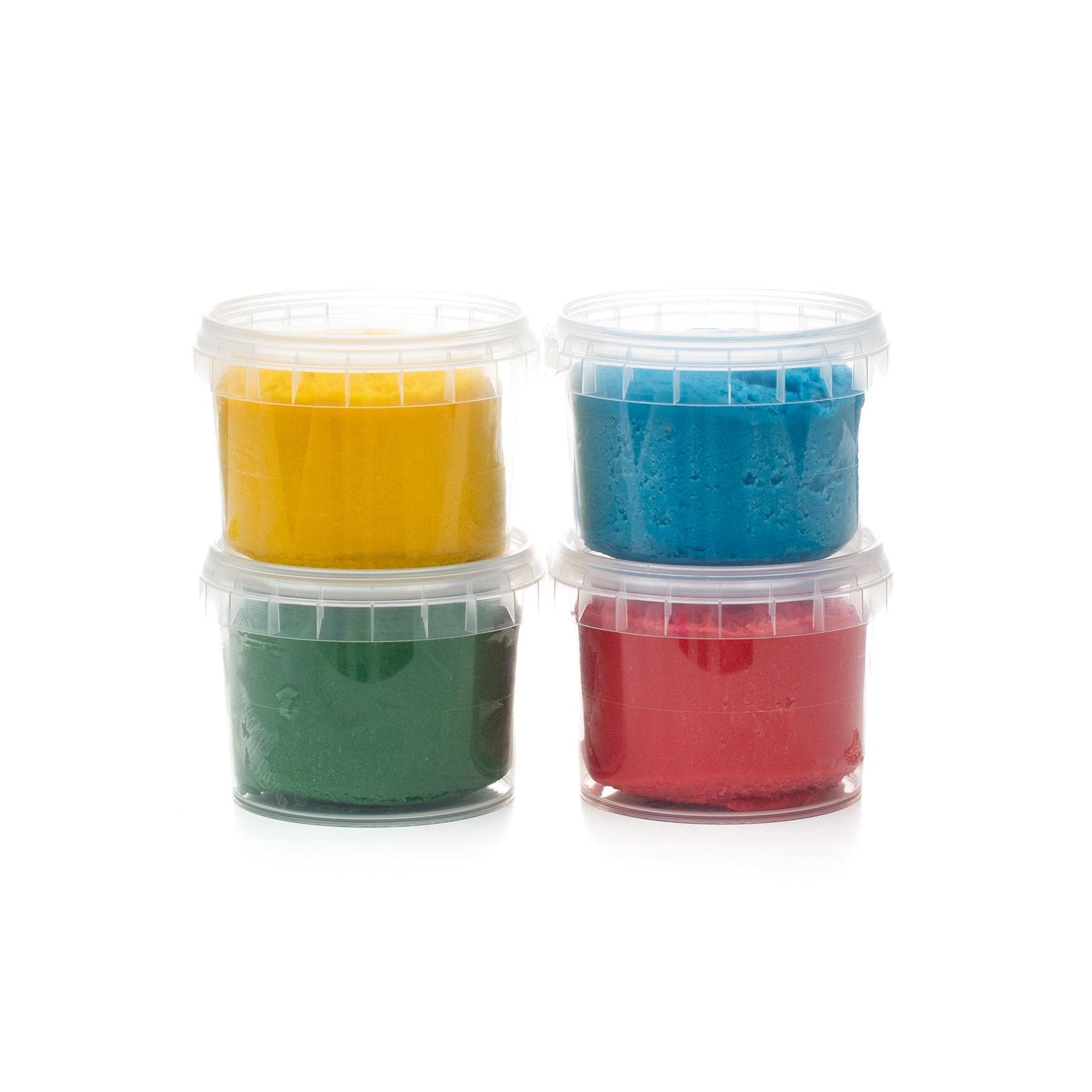 Neogrun Plastilina Organica Vegana Yuki, Set de 4 Culori( galben, rosu, albastru, verde) - Imaginea 4