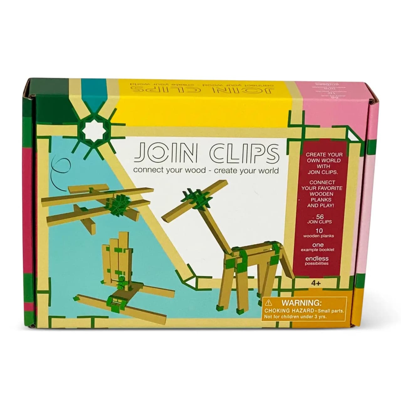JOIN CLIPS Kit de Bază Mini - Jucărie Construcție Lemn - Imaginea 2