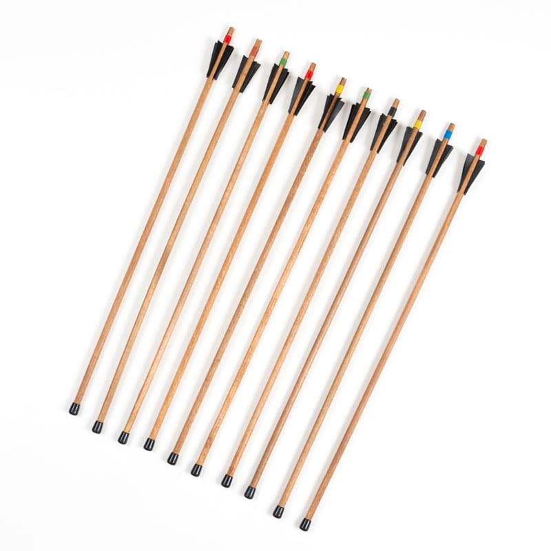 Sageata din Lemn pentru Arcuri Sport - Vârf de Siguranță din Cauciuc (50 cm) - Imagine principală