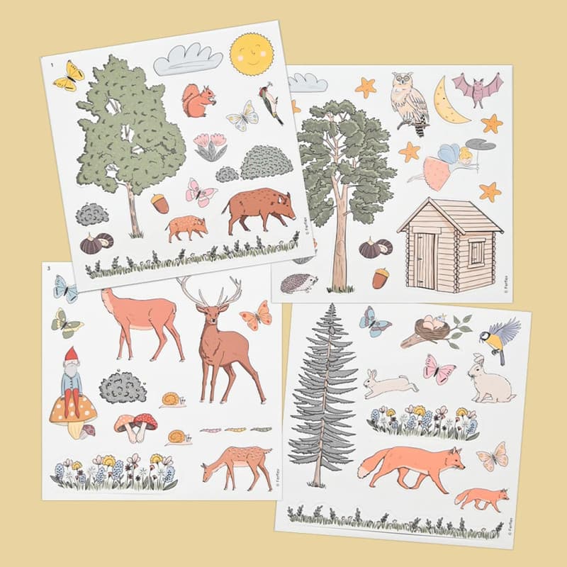 Joc Magnetic cu Animalele Pădurii Ferflex® – Set 57 de Magneți pentru Copii - Imaginea 6