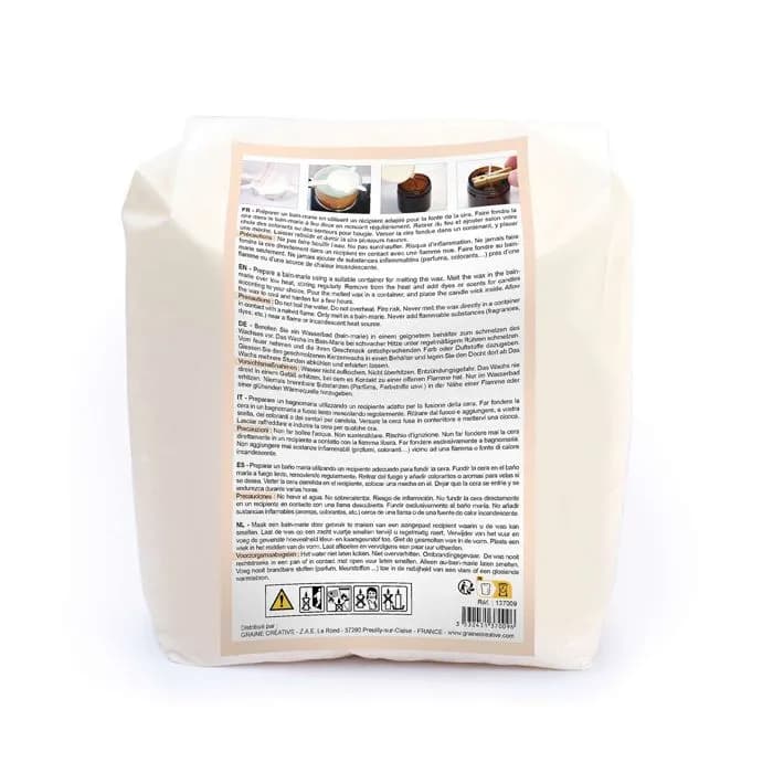 Ceară de Rapiță 100% Vegetală pentru Matrițe Graine Créative - 1.2 kg - Imaginea 2