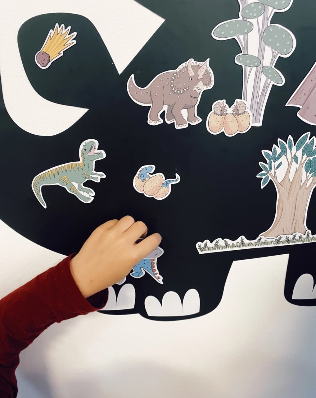 Joc cu Magneți Ferflex® - Lumea Dinozaurilor (Set 52 piese) - Imaginea 3