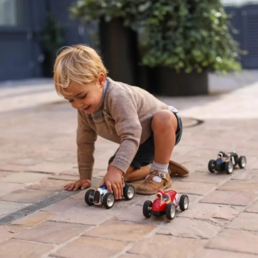Baghera Racing Car Silver – Mașinuță de Colecție Retro în Stil Vintage - Imaginea 3
