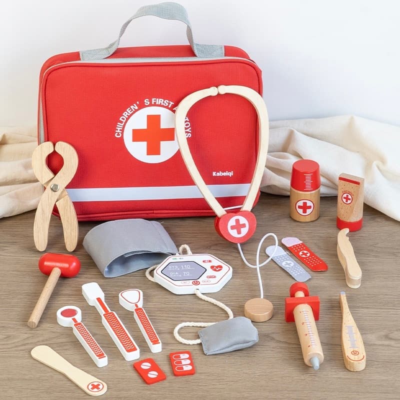 Trusa de Doctor, Set Medical Educativ Montessori - Imagine principală