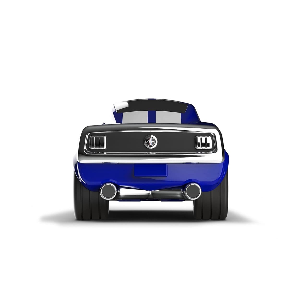 Baghera Mașinuță Ford Mustang Albastra 1966, 18cm – Mașinuță de Colecție Premium - Imaginea 3