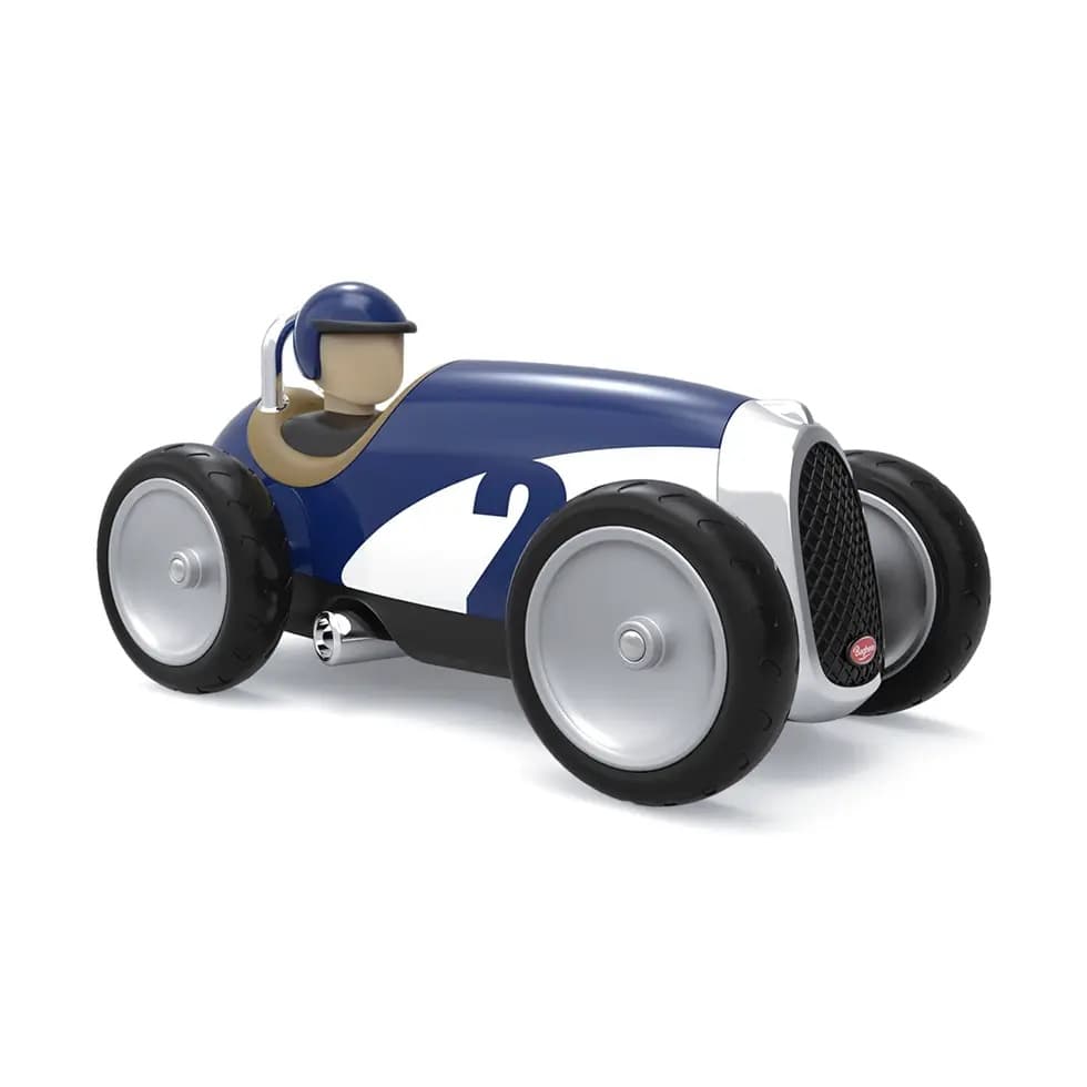 Baghera Racing Car Albastra – Mașinuță de Colecție Retro în Stil Vintage - Imaginea 3