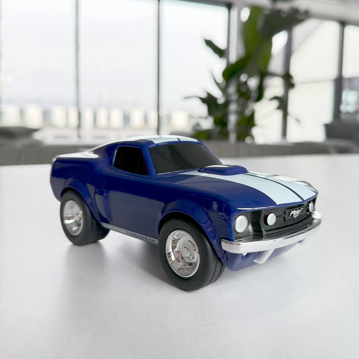 Baghera Mașinuță Ford Mustang Albastra 1966, 18cm – Mașinuță de Colecție Premium - Imagine principală