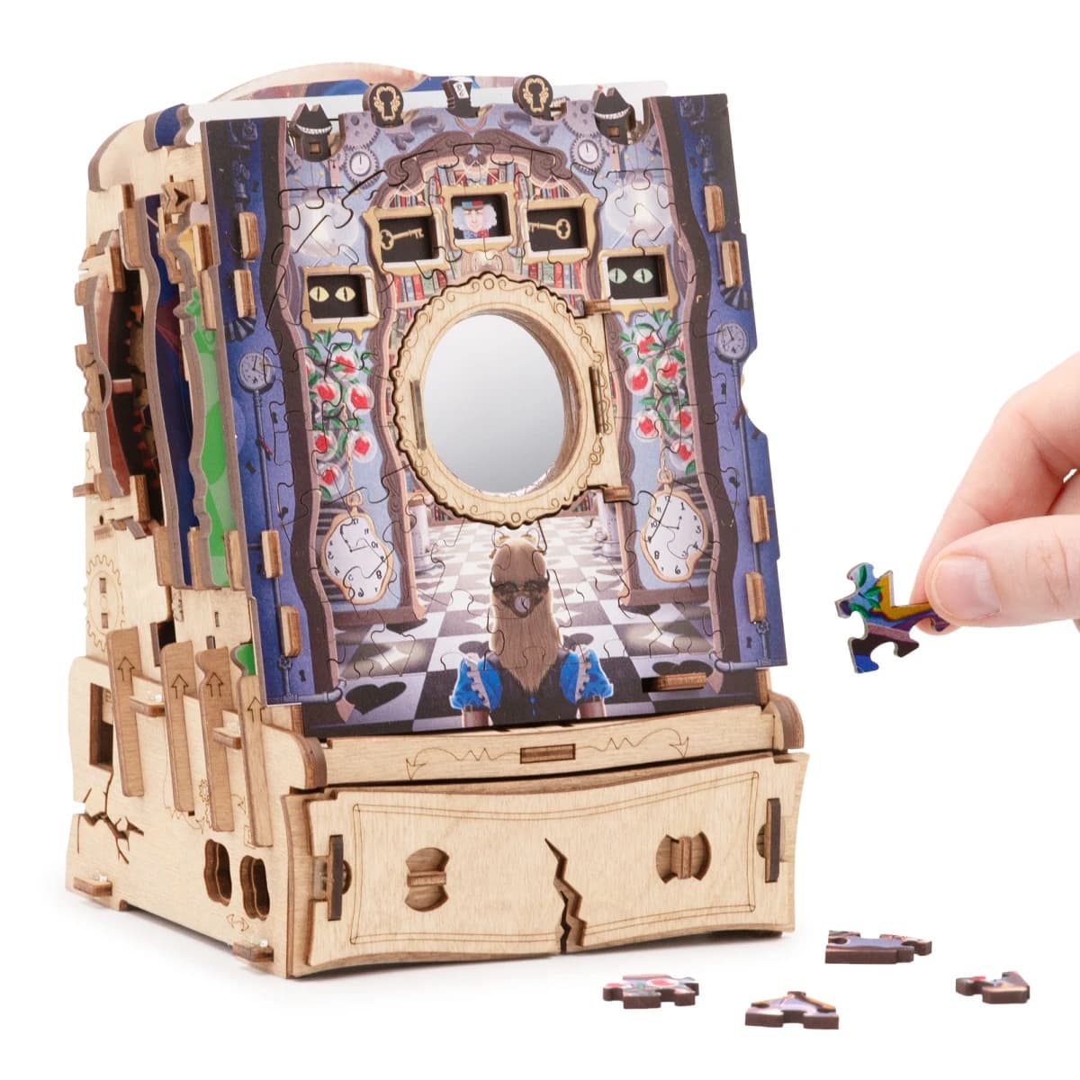 Cluepuzzle The Wonderbox of Alice, iDventure– Puzzle 3D și Escape Room din Lemn - Imagine principală