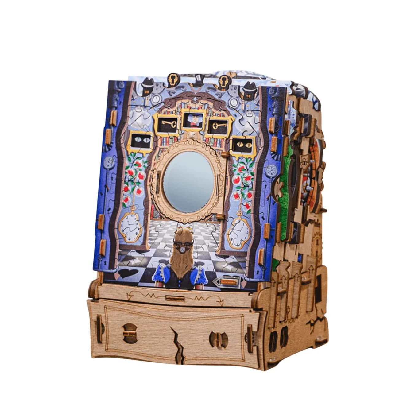 Cluepuzzle The Wonderbox of Alice, iDventure– Puzzle 3D și Escape Room din Lemn - Imaginea 11