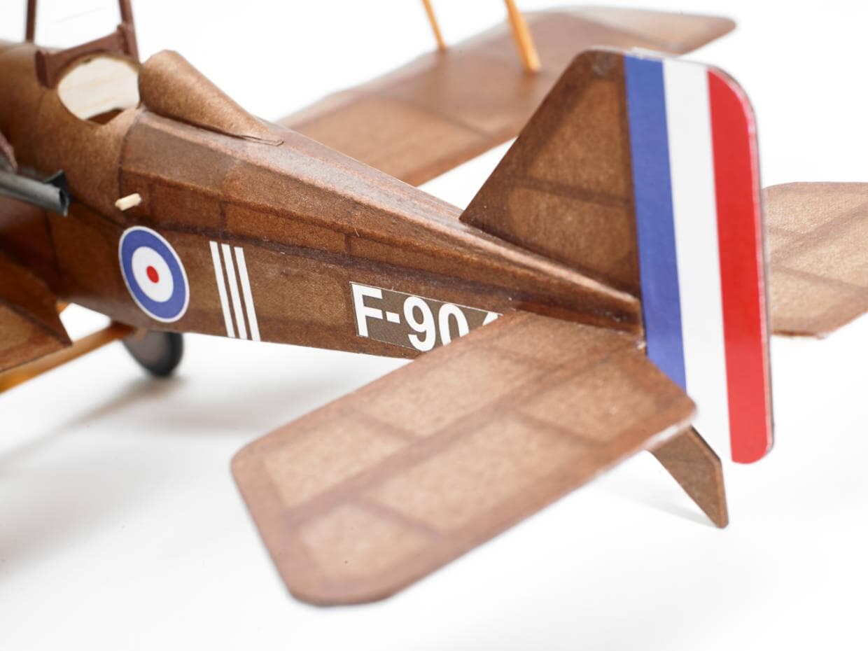 Kit Aeromodelism Vintage: Avion Biplan S.E.5a (Anvergură 406 mm) - Imaginea 6