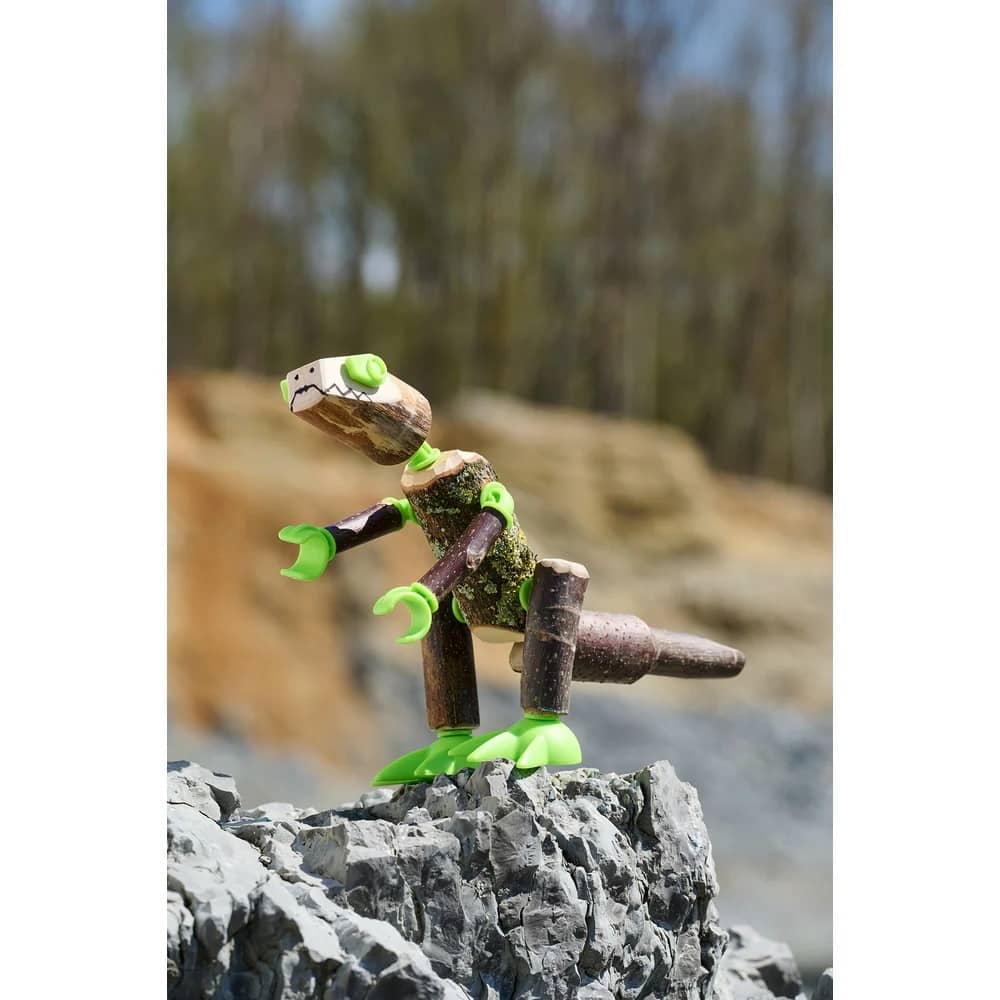 HABA Terra Kids Connectors – Set de Construcție Dinozauri din Elemente Naturale