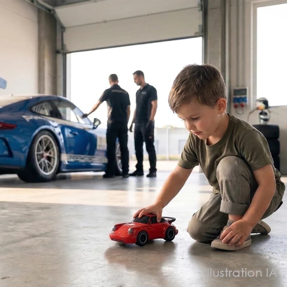 Baghera Racing Car Porsche 911 Red – Mașinuță de Colecție Premium - Imaginea 2