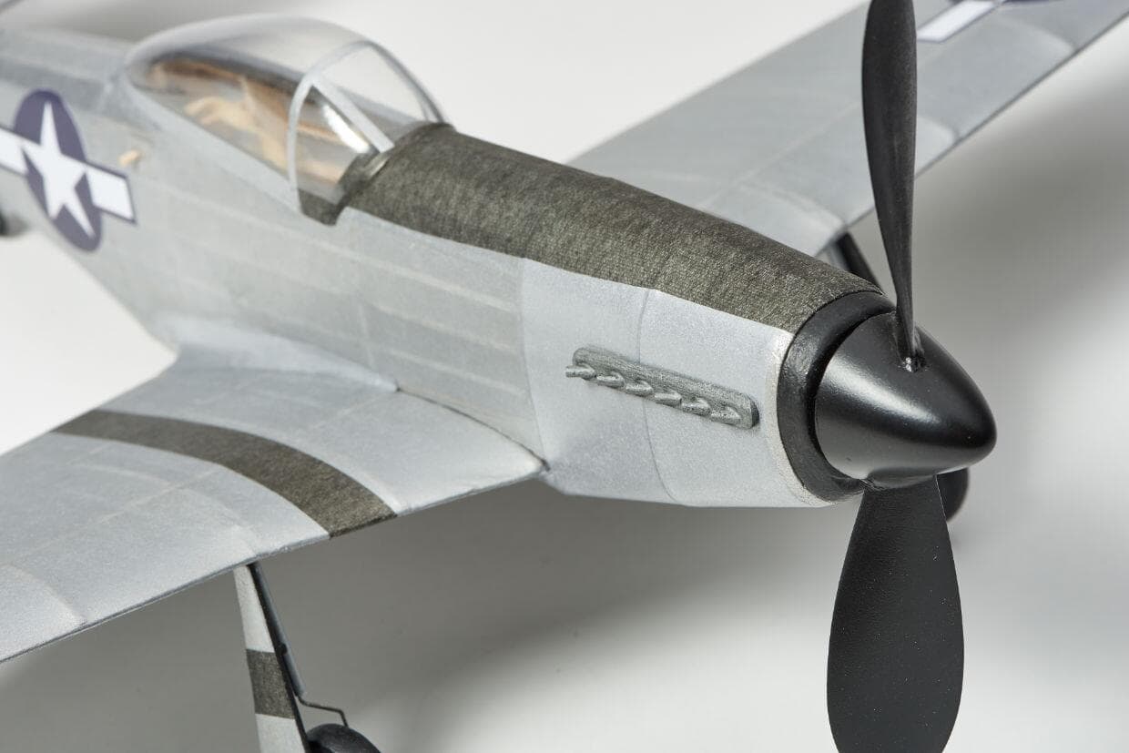 Kit Aeromodelism Vintage: Avion de Vânătoare P-51D Mustang (Anvergură 45 cm) - Imaginea 5