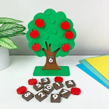 Joc de Numărat – Mărul cu Activități Matematice - Imaginea 2