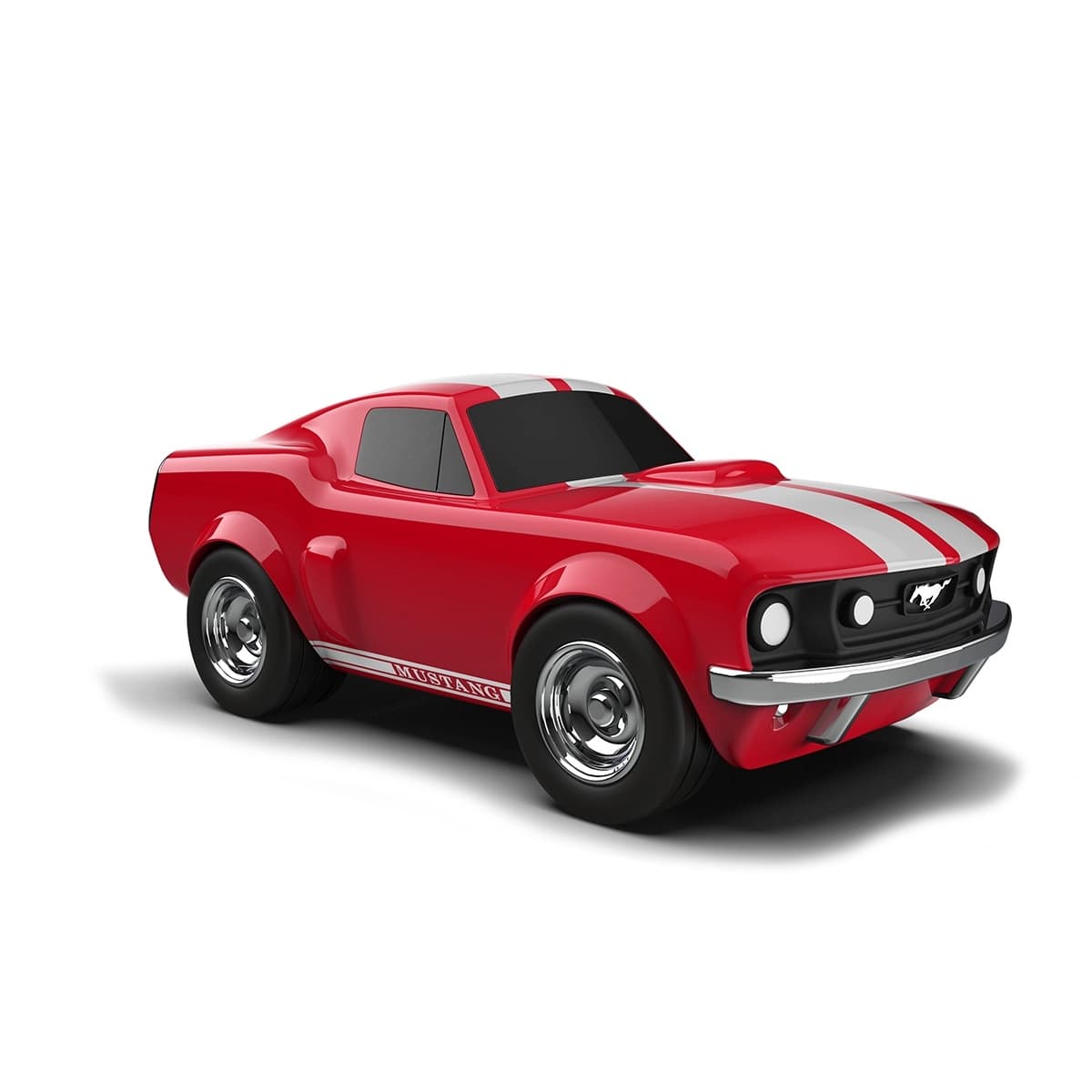 Baghera Mașinuță Ford Mustang Rosie 1966 – Mașinuță de Colecție Premium 18cm - Imagine principală