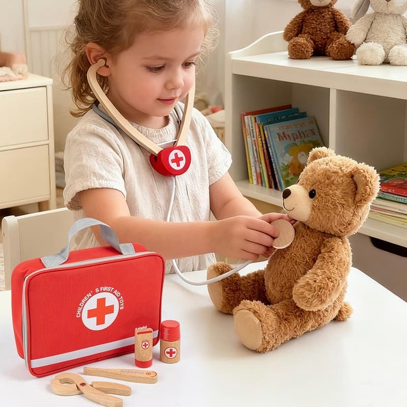 Trusa de Doctor, Set Medical Educativ Montessori - Imaginea 2