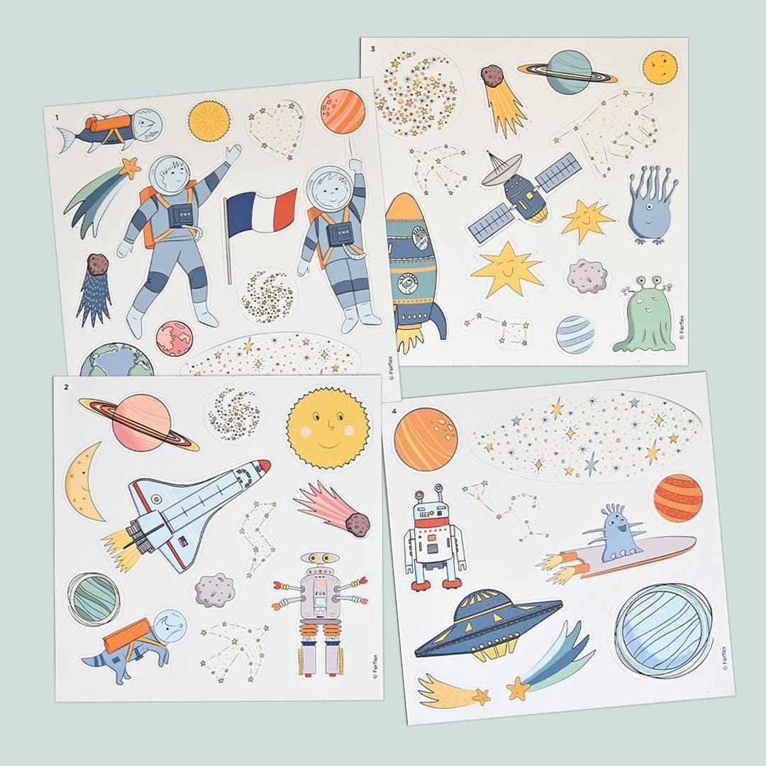 Joc cu Magneți Ferflex® - Cucerirea Spațiului (Set 48 piese) - Imaginea 4