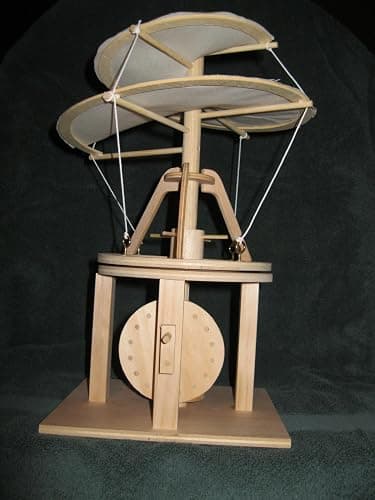 Elicopterul lui Leonardo da Vinci, Kit de Construcție din Lemn - Imaginea 5