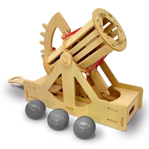 Bombarda lui Leonardo da Vinci - Kit de Construcție din Lemn(Machetă de Artilerie Funcțională)